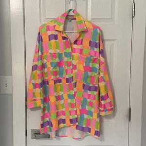 Show Me Your MuMu Button Down Shirt Sz: XS, Great for a cover-up